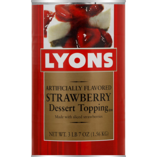 Lyons Dessert Topping, Strawberry