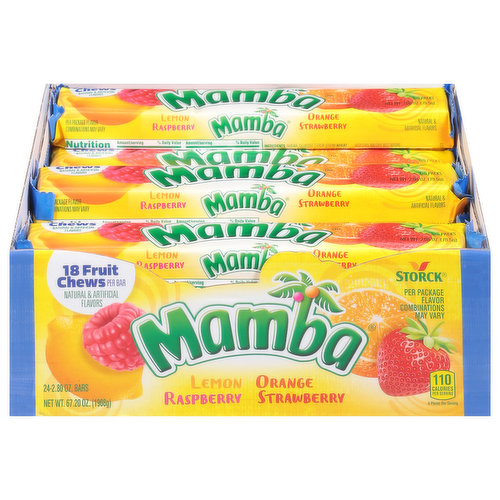 Mamba Fruit Chews, Assorted