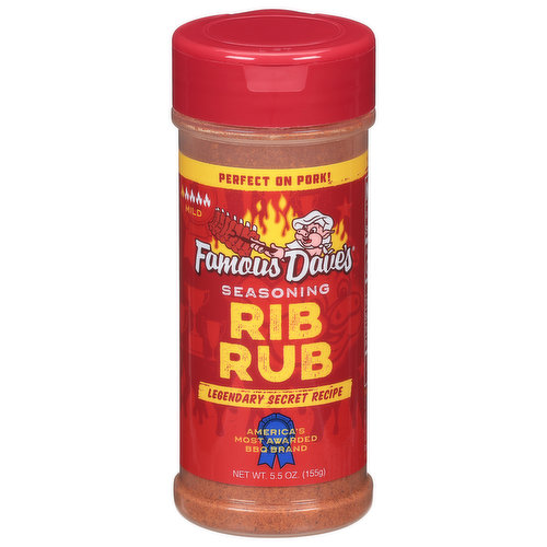 Famous Dave's Seasoning, Rib Rub, Mild