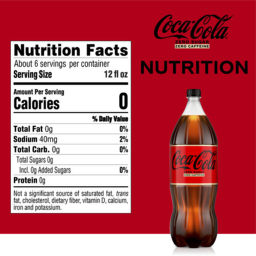 Coca-Cola Zero Sugar  Caffeine Free Soda Soft Drink