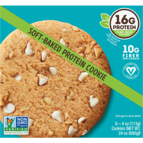 Lenny & Larry's Cookies, Protein, Soft-Baked, White Chocolate Flavored Macadamia