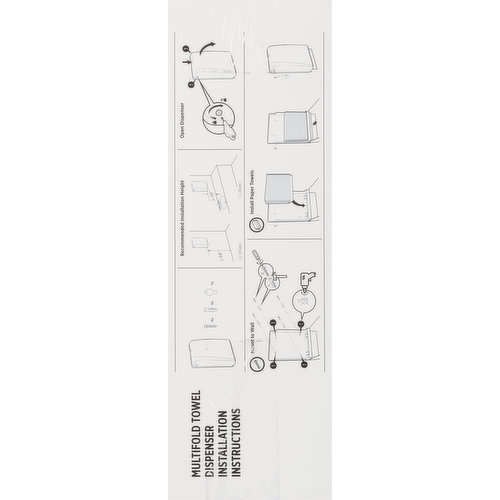 First Street Dispenser Starter Kit, Multifold, White