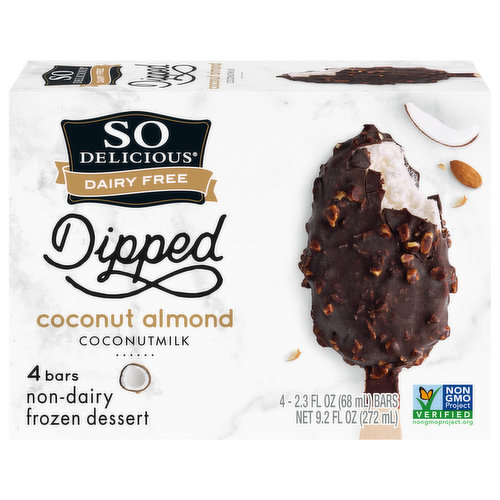 So Delicious Dairy Free Frozen Dessert, Non-Dairy, Coconut Almond, Coconutmilk