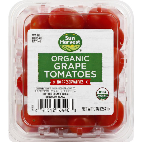 Sun Harvest Tomatoes, Organic, Grape