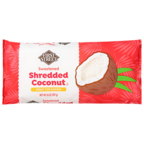 First Street Shredded Coconut, Sweetened