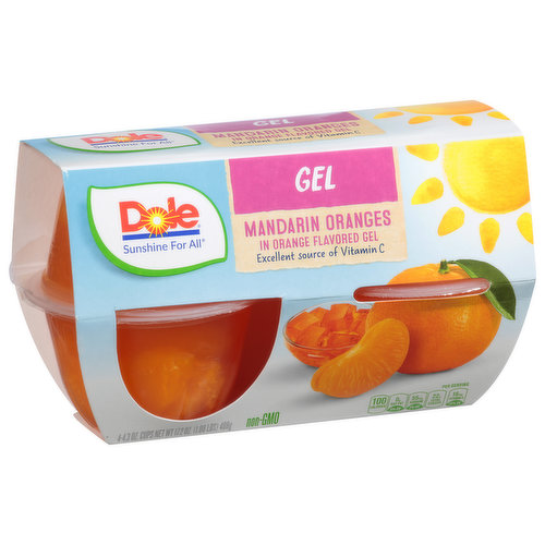 Dole Mandarin Oranges, in Orange Flavored Gel, Gel