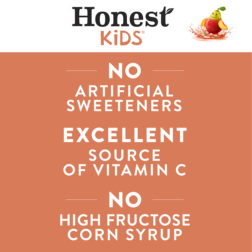 Honest Strawberry Peachy Keen Juice Drink Cartons, 6 fl oz