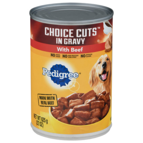 Pedigree Food for Dogs, with Beef, in Gravy