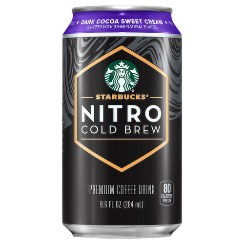 Starbucks Coffee Drink, Dark Cocoa Sweet Cream, Premium, Cold Brew, Nitro