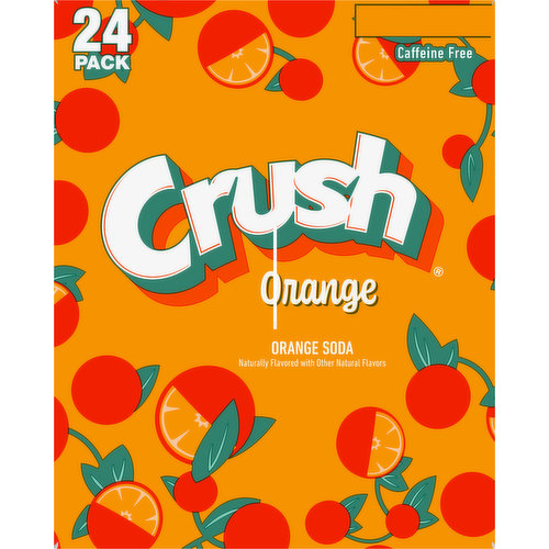 Crush Soda, Orange, 24 Pack