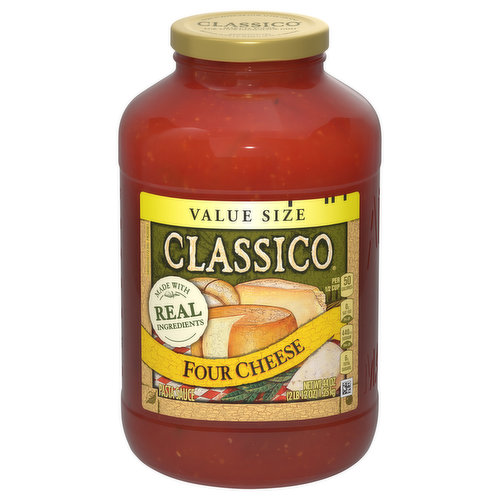 Classico Pasta Sauce, Four Cheese, Value Size