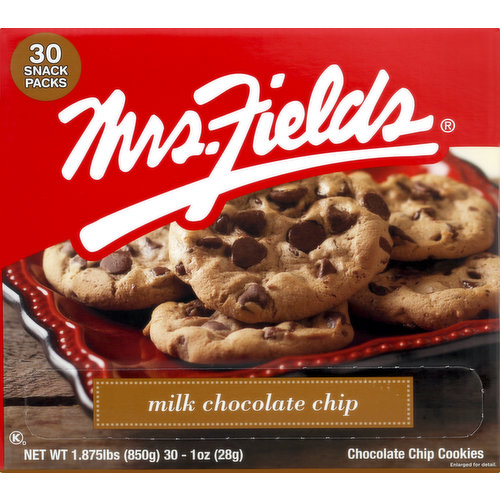 MRS FIELDS Cookies, Milk Chocolate Chip