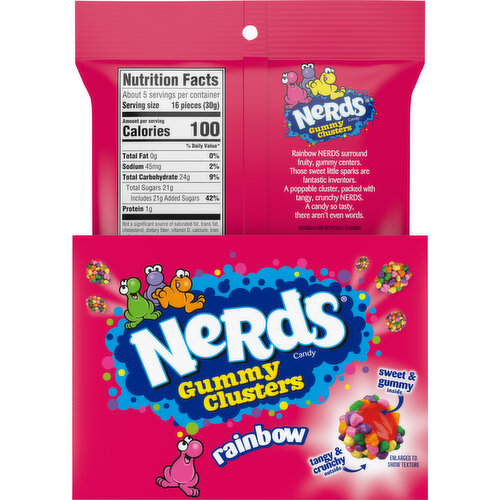 Nerds Candy, Gummy Clusters, Rainbow