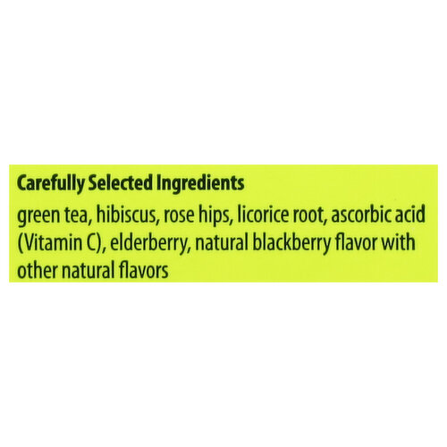 Bigelow Bigelow Green Tea with Elderberry plus Vitamin C, 18 TB, 18 individually wrapped tea bags