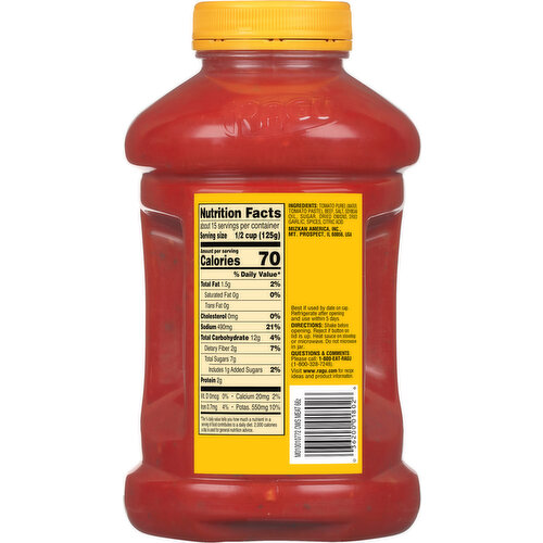 Ragu Sauce, Flavored with Meat