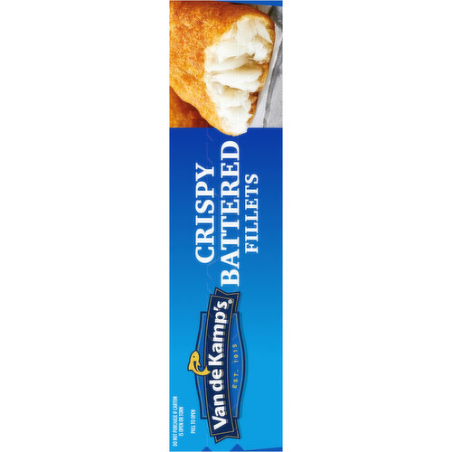 Van de Kamp's Crispy Battered 100% Whole Wild Caught Fish Fillets