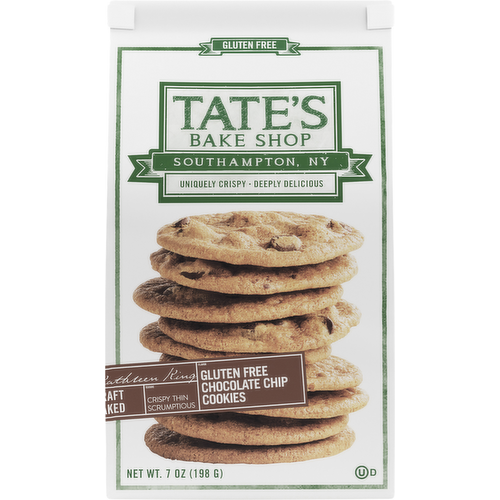 Tates Gluten Free Chocolate Chip Cookies 7 oz