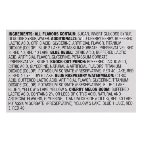Juicy Drop Hard Candy and Sour Gel, Ages 4+