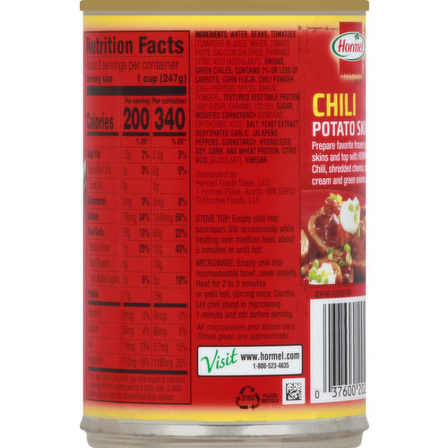 Hormel Chili, Vegetarian with Beans