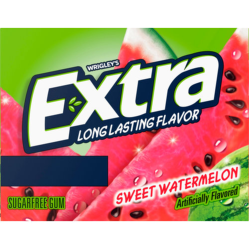 Extra Gum, Sugar Free, Sweet Watermelon