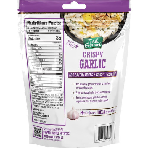 Fresh Gourmet Garlic, Crispy
