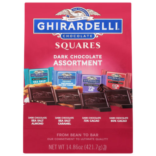 Ghirardelli Dark Chocolate, Assortment, Squares