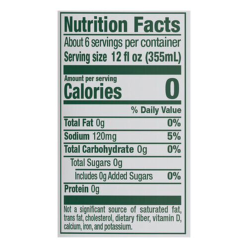 Canada Dry Ginger Ale, Zero Sugar