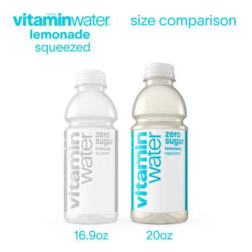 vitaminwater Sugar Squeezed Lemonade Nutrient Enhanced Flavored Water Beverage Bottle