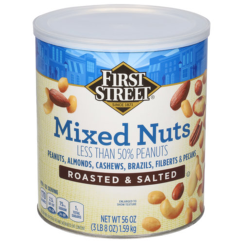 First Street Mixed Nuts, Roasted & Salted