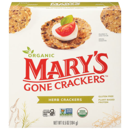 Mary's Gone Crackers Crackers, Herb, Organic