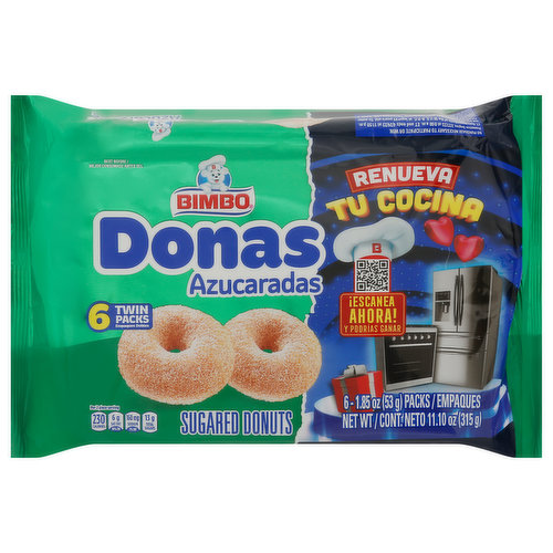 Bimbo Sugared Donuts, Twin Packs - Smart & Final