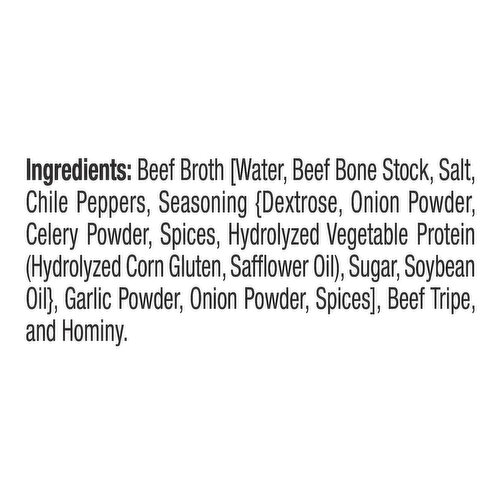 Juanita's Menudo, Hot & Spicy