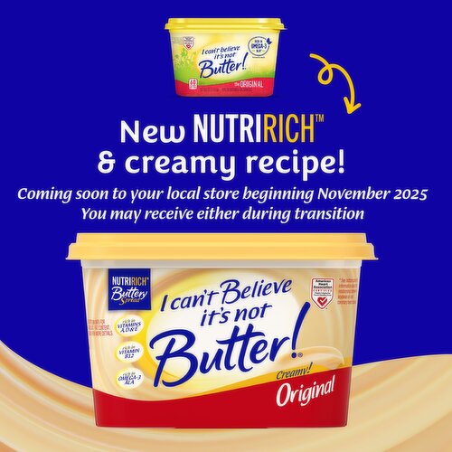 I Can't Believe It's Not Butter! NutriRich Original Spread