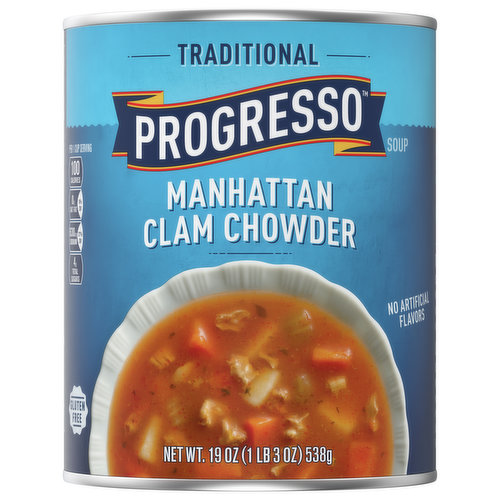 Progresso Soup, Manhattan Clam Chowder, Traditional
