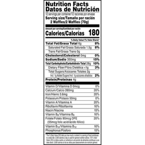 Eggo Frozen Waffles, Buttermilk, Family Pack