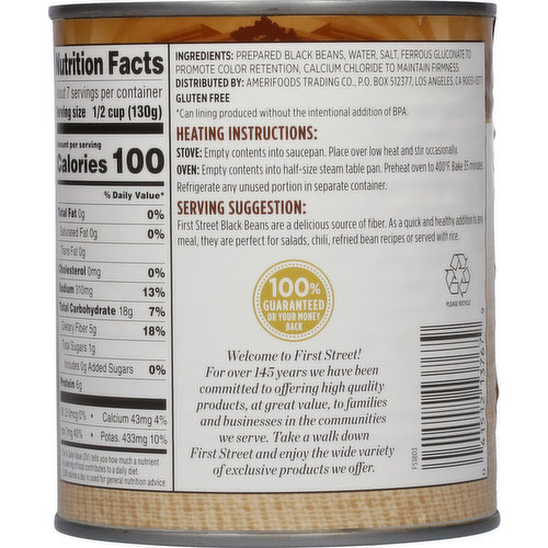 First Street Black Beans