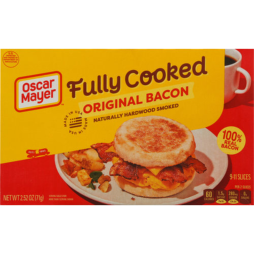 Oscar Mayer Bacon, Original, Fully Cooked