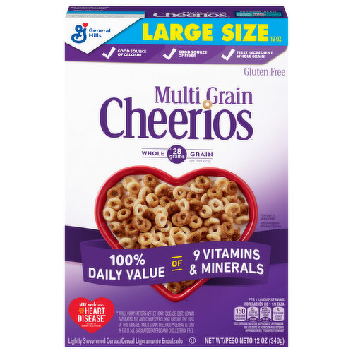 Cheerios Cereal, Multi Grain, Large Size