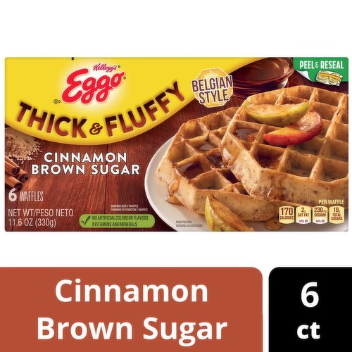 Eggo Frozen Waffles, Cinnamon Brown Sugar