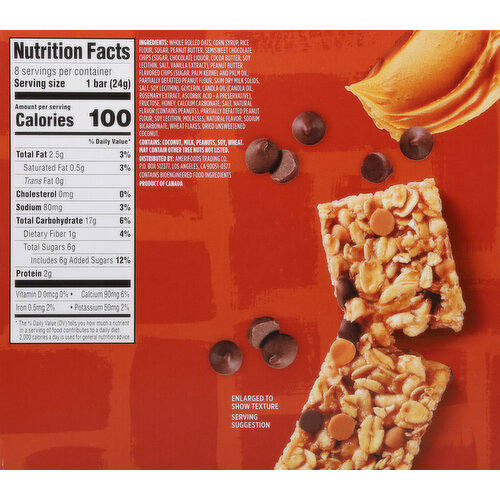 First Street Granola Bars, Peanut Butter Chocolate Chip, Chewy