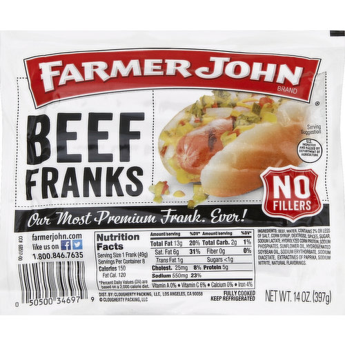 Farmer John Franks, Beef