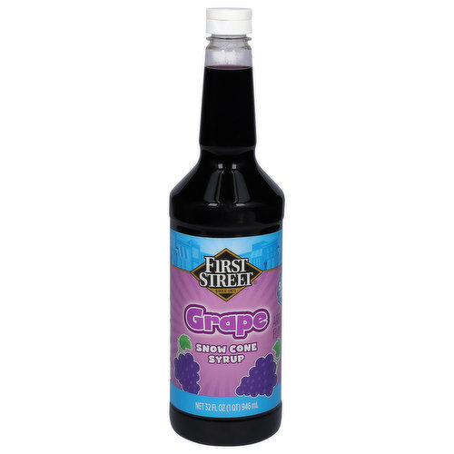 First Street Snow Cone Syrup, Grape