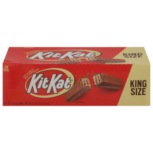Kit Kat Wafers, Milk Chocolate, Crisp, King Size