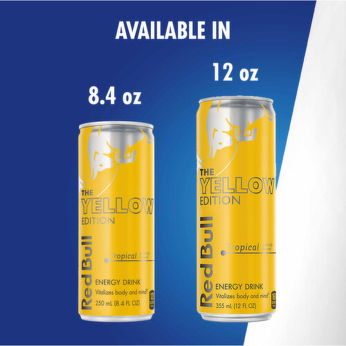 Red Bull Yellow Edition Energy Drink, Tropical, 80mg