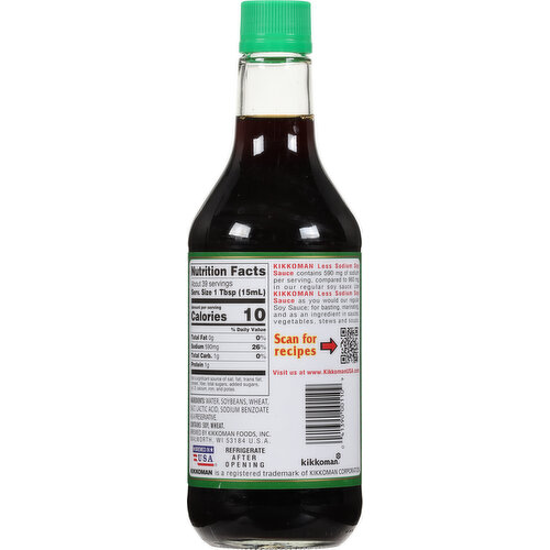 Kikkoman 38% Less Sodium Soy Sauce
