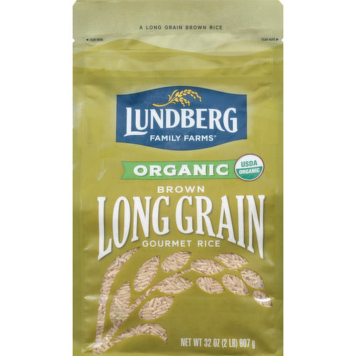 Lundberg Family Farms Rice, Gourmet, Organic, Long Grain, Brown