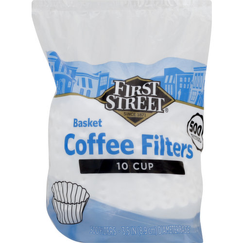 First Street Coffee Filters, Basket, 35 Inch