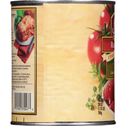 S&W Tomatoes, Italian Recipe, Ready-Cut