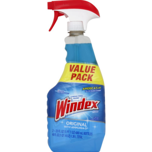 Windex Class Cleaner, Original with Ammonia-D
