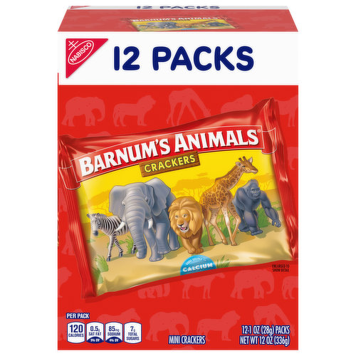 Barnum's Animals Crackers, Mini, 12 Pack
